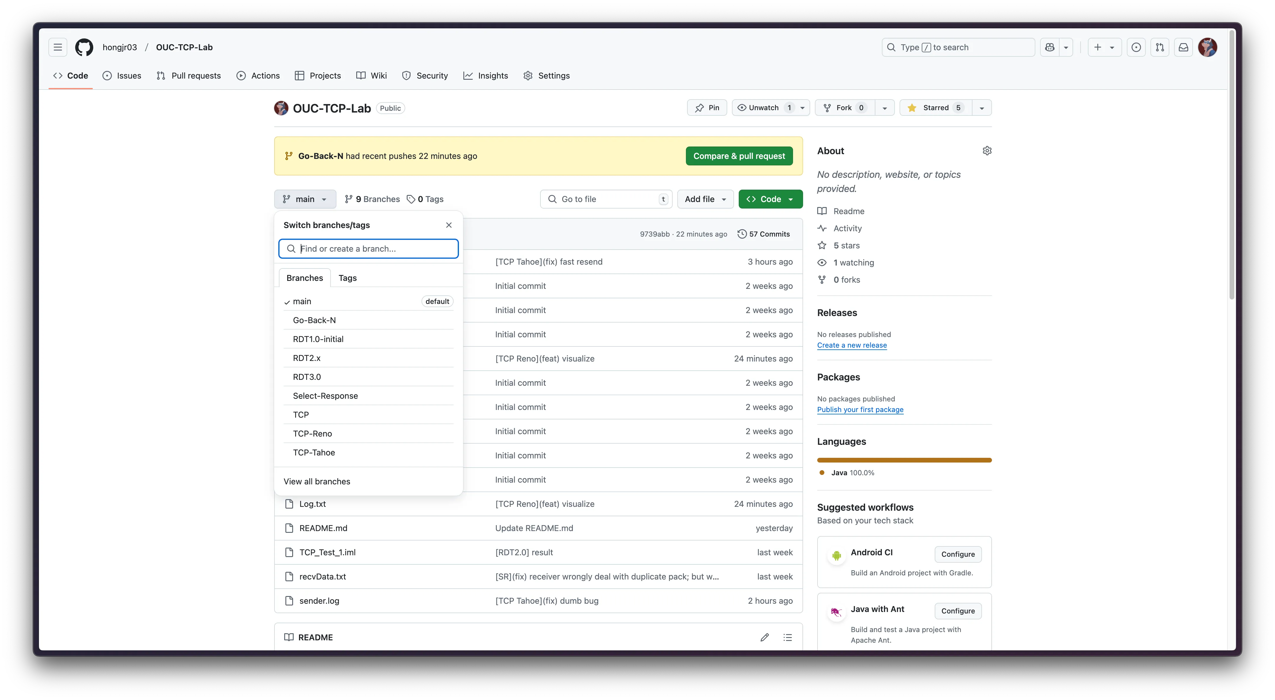 GitHub 仓库和分支,